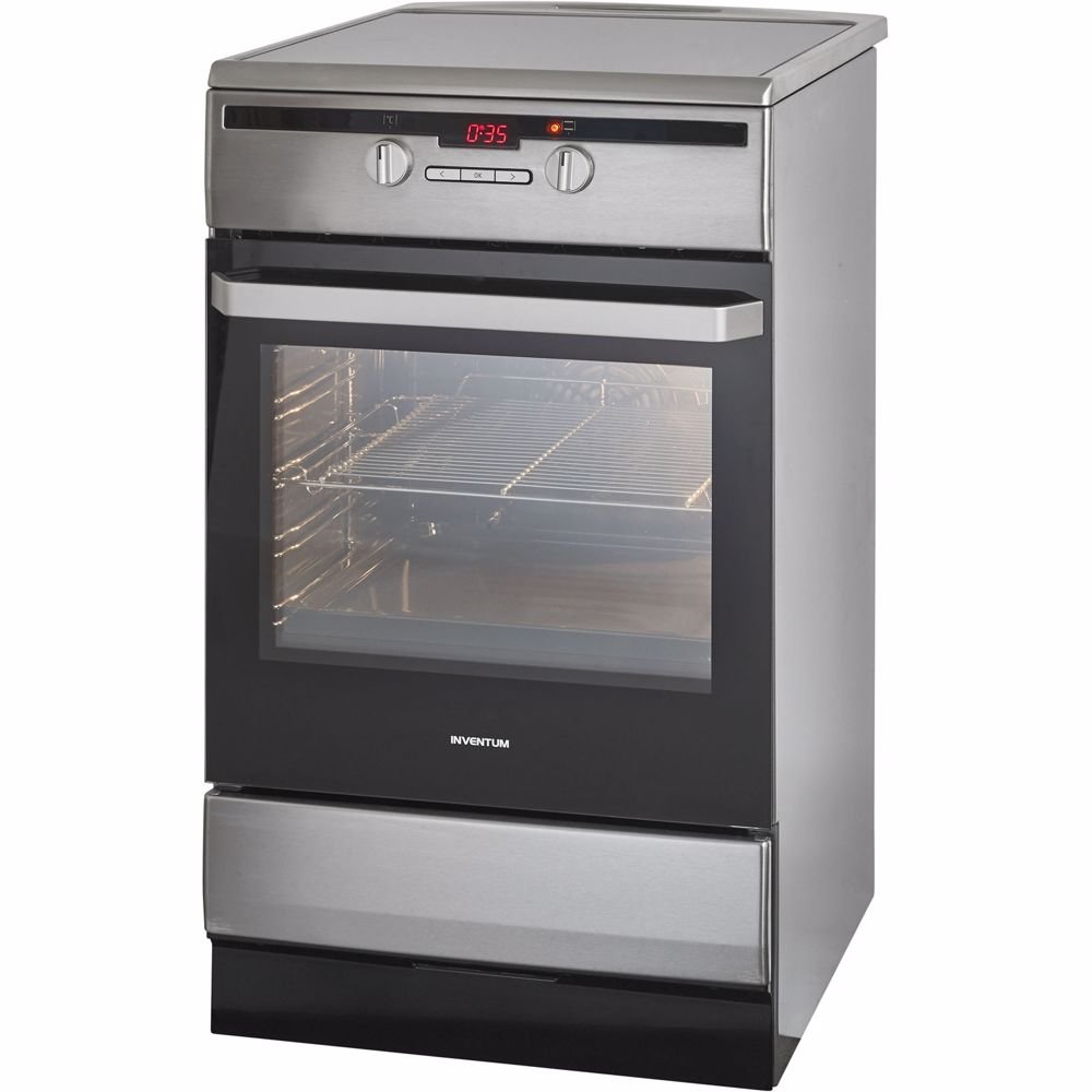 Optie Inventum 50 cm smal fornuis met oven en 4 zones inductieplaat